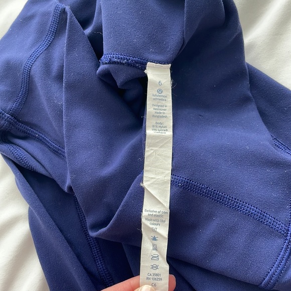 Lululemon Simply Bare Un-Tight Tight Leggings in Hero Blue Size 6 - Picture 6 of 10